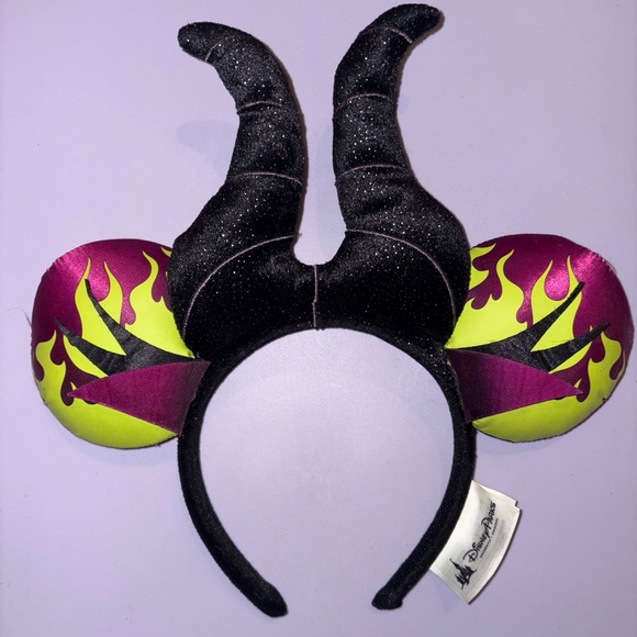Disney Parks Maleficent Mickey Mouse Ears Headband Limited Edition - Picture 1 of 2
